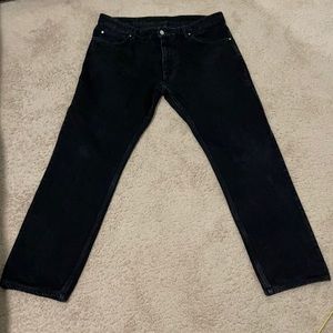 💯Authentic Louis Vuitton Men Black Jeans 👖38 waist 32 Inseam..